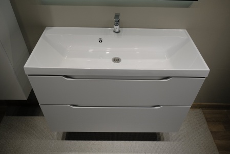 Тумба Wector 100 подвесная белая