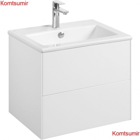 Тумба под раковину Aquaton Сохо 60 подвесная, цвет белый глянцевый (1A258001AJ010)