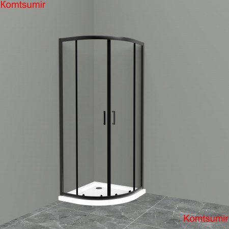 Душевой уголок BelBagno UNO-195-R-2-100-C-NERO