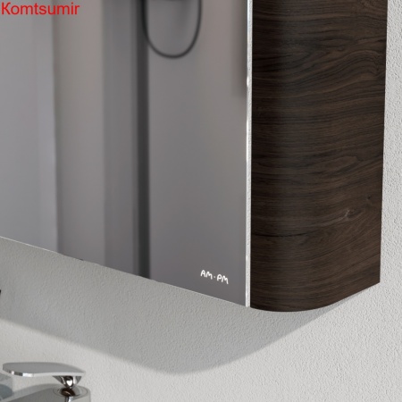 M30MCL0801TF Sensation, зеркало, зеркальный шкаф, левый, 80 см, с подсветкой, табачный дуб, текстур