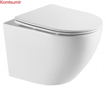 Унитаз подвесной Azario Grado 490х365х370 безободковый с системой антивсплеск (Торнадо) в комплекте с сидением микролифт (AZ-0046-UQ) Унитаз подвесной Azario Grado 490х365х370 безободковый с системой антивсплеск (Торнадо) в комплекте с сидением микролифт (AZ-0046-UQ)