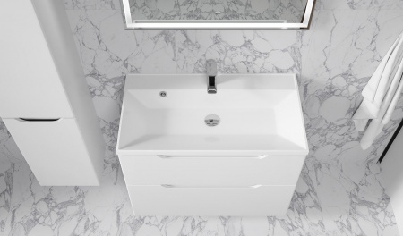 Тумба Wector 80 подвесная белая