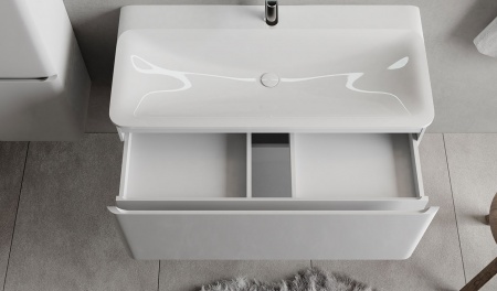 Тумба Welto 100 подвесная белая