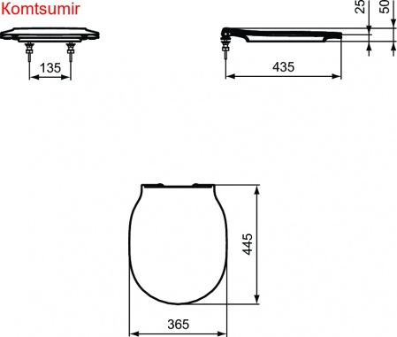 Крышка-сиденье для унитаза Ideal Standard CONNECT AIR микролифт, тонкое, быстросъемное, белое (E036601) Крышка-сиденье для унитаза Ideal Standard CONNECT AIR микролифт, тонкое, быстросъемное, белое (E036601)