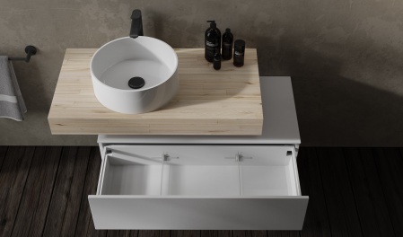 Тумба Modulare 80 подвесная Белая