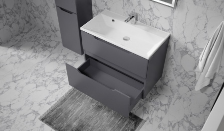 Тумба Wector 80 подвесная антрацит