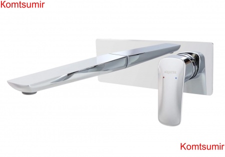 Смеситель для раковины настенный (внешняя и скрытая часть) AQUATEK AQ1013CR ВЕГА