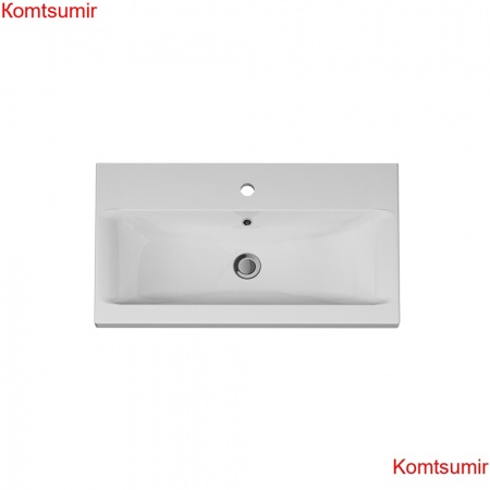 M90WCC0752WG GEM, Раковина мебельная, керамическая, 75 см, встроенная, цвет: белый, глянец