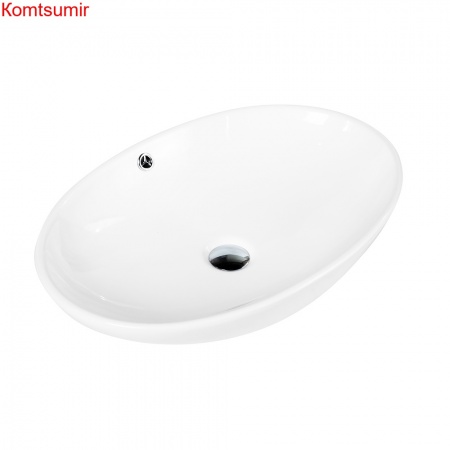 Раковина керамическая накладная, овальная BB1104