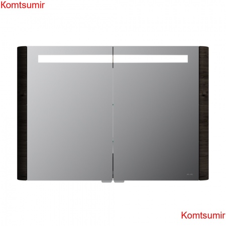 M30MCX1001TF Sensation, зеркало, зеркальный шкаф, 100 см, с подсветкой, табачный дуб, текстурированн