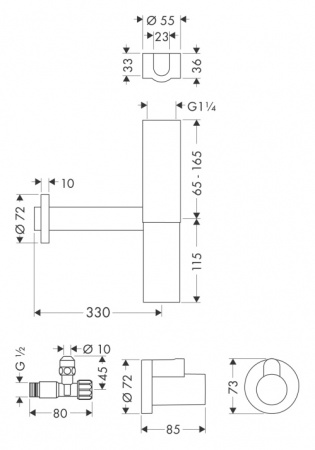 Сифон для раковины Hansgrohe Flowstar 52120000 хром