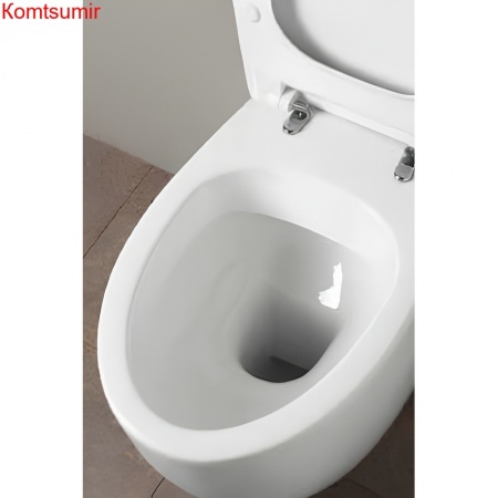 Унитаз подвесной Simas Bormio 350х520х260 безободковый, с креплением F85, цвет белый (BR18bi)