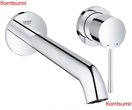 Смеситель для раковины GROHE Essence+ на 2 отверстия (вынос 230 мм), внешняя часть, хром (19967001)
