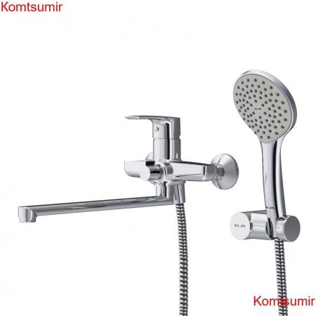 AM.PM F90A95000 Gem, смеситель д/ванны/душа, излив 320 мм, душевой набор, хром, шт.