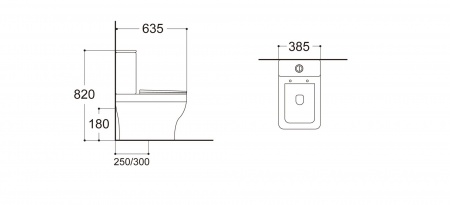 Унитаз напольный безободковый с бачком AQUATEK АМАДЕО AQ2914-00, 635*385*820 мм, горизонтальный выпуск, тонкое сиденье с механизмом плавного закрывания, крепеж Унитаз напольный безободковый с бачком AQUATEK АМАДЕО AQ2914-00, 635*385*820 мм, горизонтальный выпуск, тонкое сиденье с механизмом плавного закрывания, крепеж