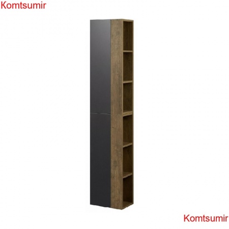 Шкаф AQUATON Терра подвесной, одностворчатый, дуб кантри/антрацит (1A247503TEKA0)