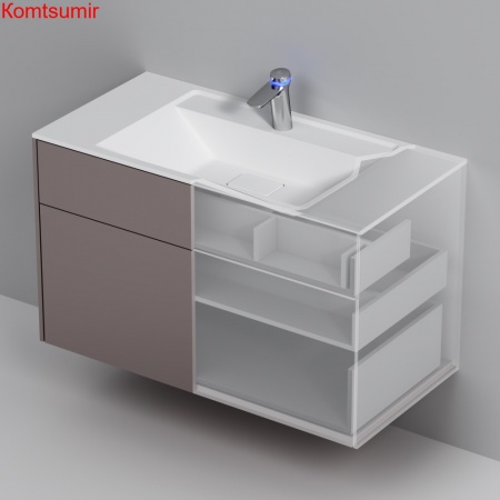 M50AFHX1003EGM Inspire V2.0, База под раковину, подвесная, 100 см, 3 ящика, push-to-open, элегантный