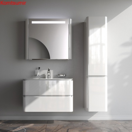 M30FHX0802WG Sensation, База под раковину, подвесная, 80 см, ящики, белый, глянцевая, шт