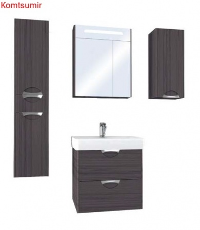 Шкаф AQUATON СИЛЬВА подвесной, правый, Дуб Макиато (1A215703SIW5R)