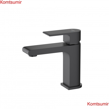 Смеситель для раковины 103, без донного клапана AQUATEK, матовый черный AQ1410MB ЛИРА