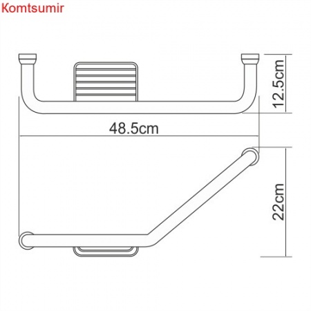 WasserKRAFT K-1077Left Поручень для ванны