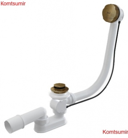 Слив-перелив AlcaPlast A55 ANTIC-80 бронза