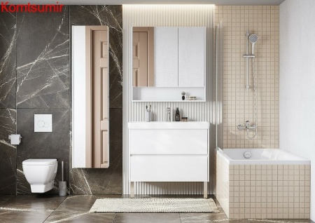 Зеркальный шкаф Aquaton Сканди 90 Белый (1A252302SD010) Зеркальный шкаф Aquaton Сканди 90 Белый (1A252302SD010)