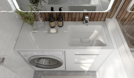 Тумба под стиральную машину Forte 120, напольная правая