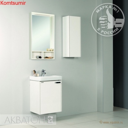 Зеркало-шкаф AQUATON Йорк 50 белое (1A170002YOAY0)