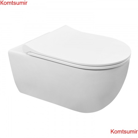 Унитаз подвесной Azario FERIO 360х545х330 безободковый, в комплекте с сиденьем микролифт (87565) Унитаз подвесной Azario FERIO 360х545х330 безободковый, в комплекте с сиденьем микролифт (87565)