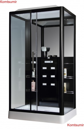 Душевая кабина Loranto CS 129 3A L 90х150х215 см черная