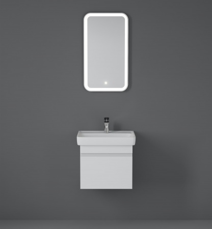 Тумба под раковину Supro 50 подвесная белая