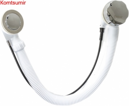 Слив-перелив Triton Стандарт ЕМ601TRР полуавтомат, с сифоном, хром