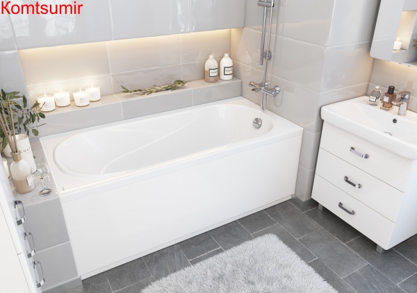 Ванна акриловая Santek КАСАБЛАНКА XL прямоугольная 180x80