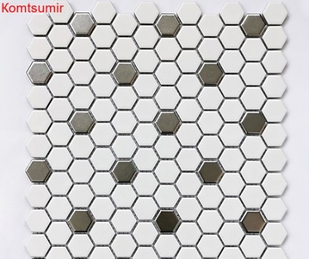 Мозаика Babylon Silver matt 6*23*26 260*300 Мозаика Babylon Silver matt 6*23*26 260*300