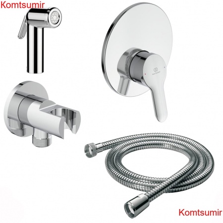 Гигиенический душ со смесителем Ideal Standard Idealspray скрытый монтаж (BD125AA)