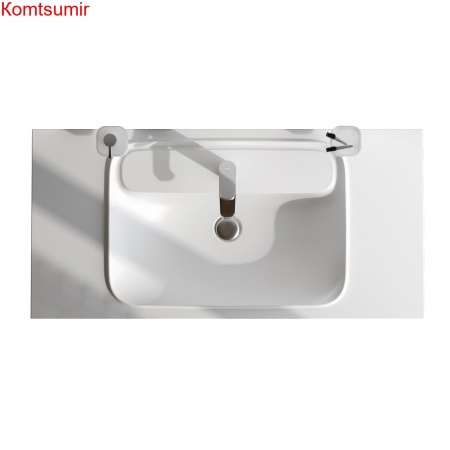 M8FWPC1000WM Func, Раковина мебельная, литьевой мрамор, 100 см, цвет белый матовый