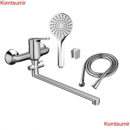 Dorff D1095000 Norma смеситель для ванны и душа с универсальным изливом и душевым набором