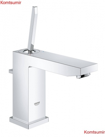 Смеситель для раковины GROHE Eurocube Joy с донным клапаном, средний излив, хром (23657000)