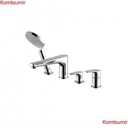 Смеситель на борт ванны на 4 отв. AQUATEK AQ1148CR БЕТТА