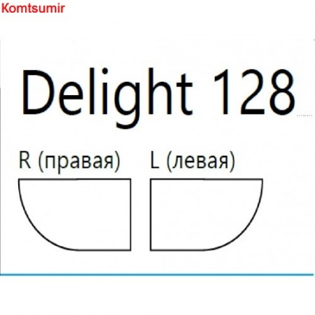 Душевая кабина Domani-Spa Delight 128 L/R чёрное стекло (120*80)