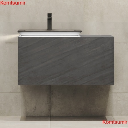 Тумба Incline 90 подвесная, бетон