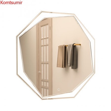 Зеркало AZARIO Ottavia 800*800, влагостойкое с подсветкой и гравировкой