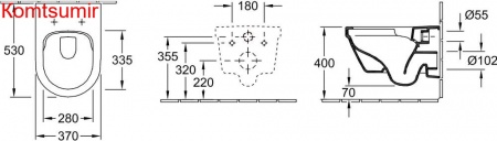 Унитаз подвесной Villeroy & Boch Architectura 4694HR01