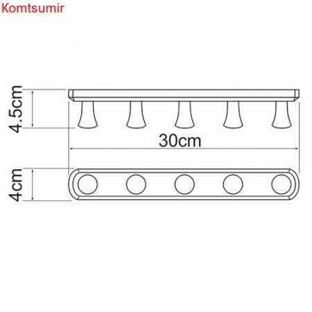 WasserKRAFT K-1075 Кронштейн настенный