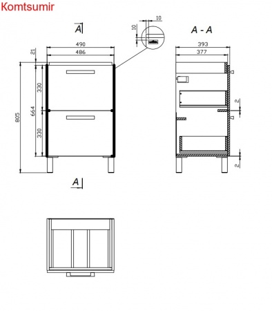 Тумба Cersanit MELAR 50