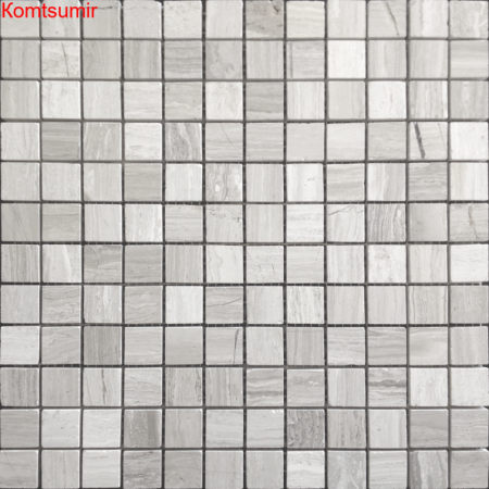 Мозаика Caramelle Mosaic Travertino Silver POL 23x23 Мозаика Caramelle Mosaic Travertino Silver POL 23x23