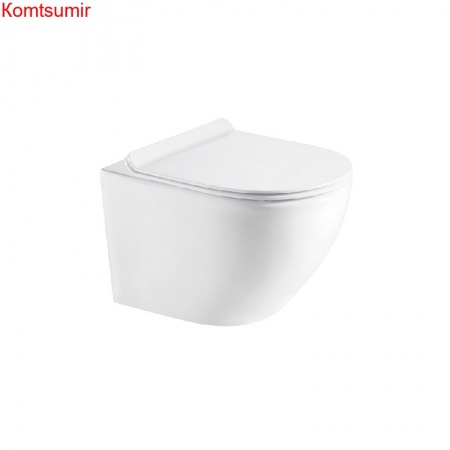 Унитаз подвесной Azario Fora 520х350х370 безободковый с сидением микролифт (AZ-0067) Унитаз подвесной Azario Fora 520х350х370 безободковый с сидением микролифт (AZ-0067)