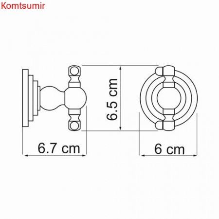 WasserKRAFT Isar K-7323D (ранее К-7323) Крючок двойной