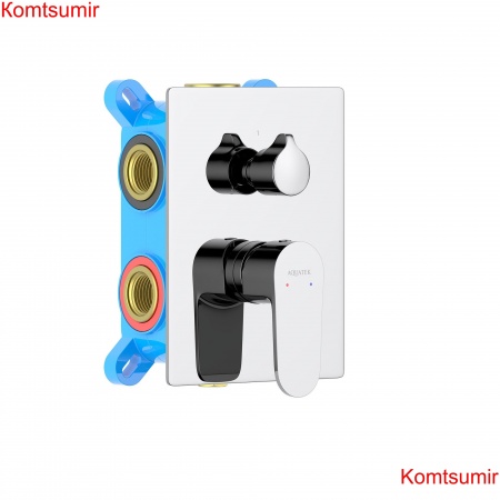 Смеситель для ванны 3 режима (внешняя и скрытая часть) AQUATEK AQ1247CR ОБЕРОН